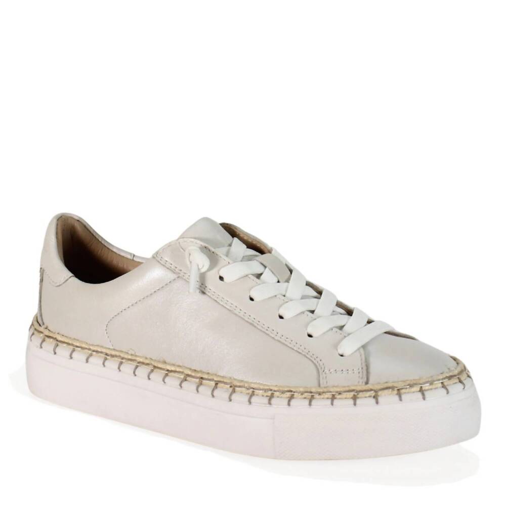 NEW DIBA TRUE women's em belish sneaker in white pearl